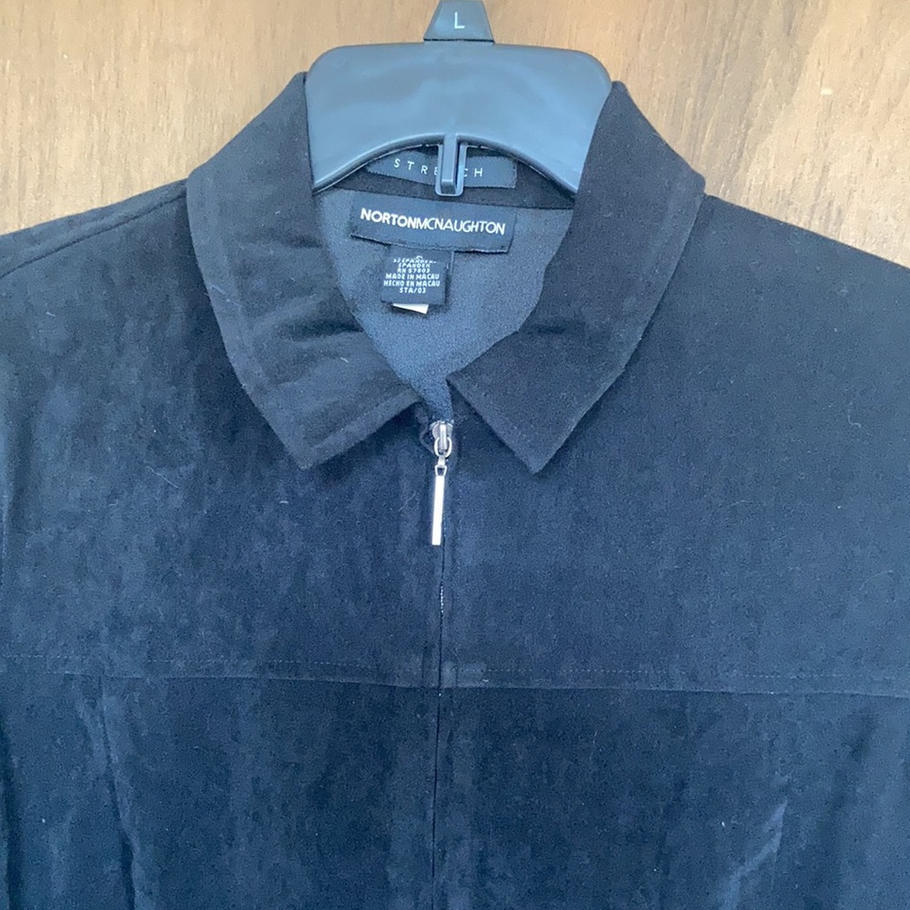 Vintage Norton McNaughton black zip front jacket - Picture 7 of 17